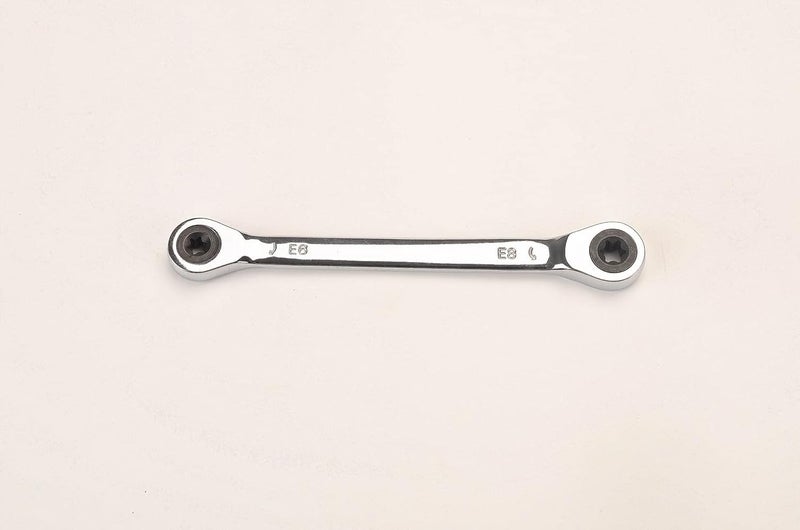 FLZOSPER E-Torx Double Box Ratcheting Wrench, E6x E8，Heavy Duty CR-V Box Ratchet Gear Spanner - Image 1